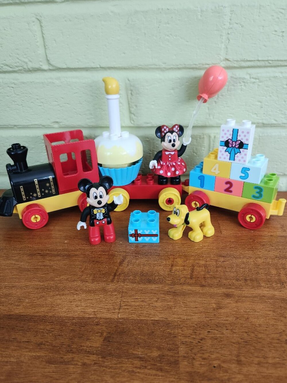 Lego Duplo Mickey Birthday Train Car Parade Disney 10941 Minnie Mouse Pluto T7